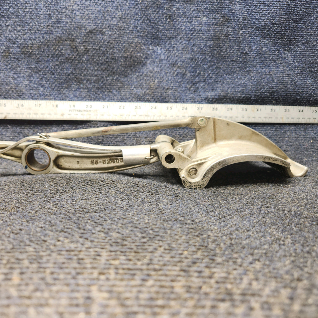 Used aircraft parts for sale, 35-524011, 35-524060-2 BEECHCRAFT F35 Rudder Pedal and Arm