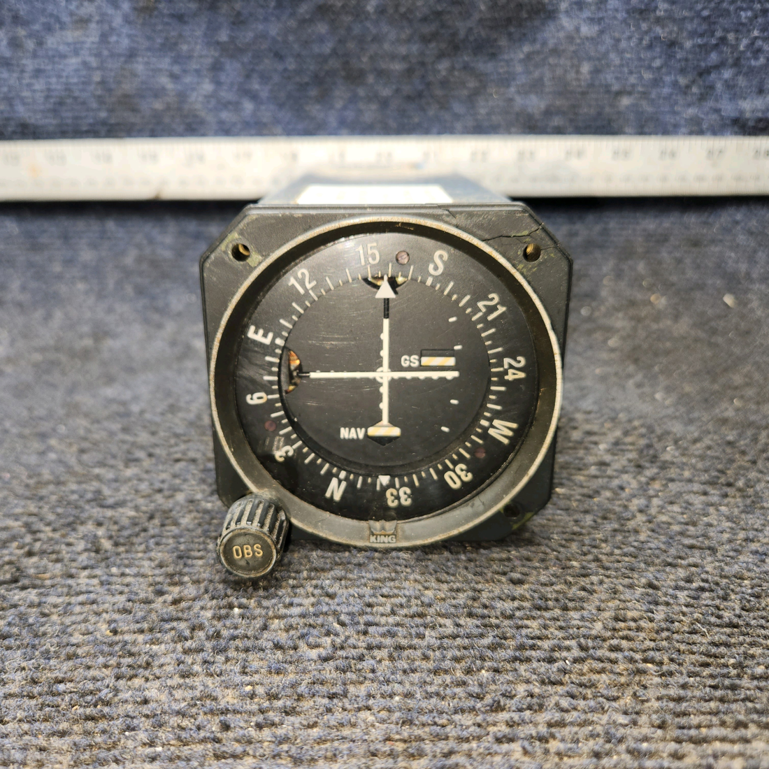 Used aircraft parts for sale, 066-3056-01 Bendix King KI-209 Piper PA28RT-201 VOR / LOC / Glideslope indicator With Connector