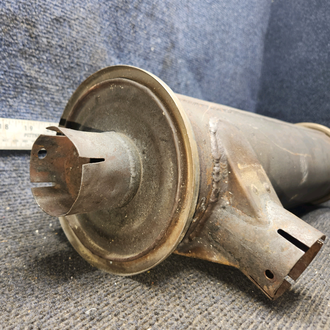 Used aircraft parts for sale, 62208-004 Piper PA-28-140 Muffler Assembly