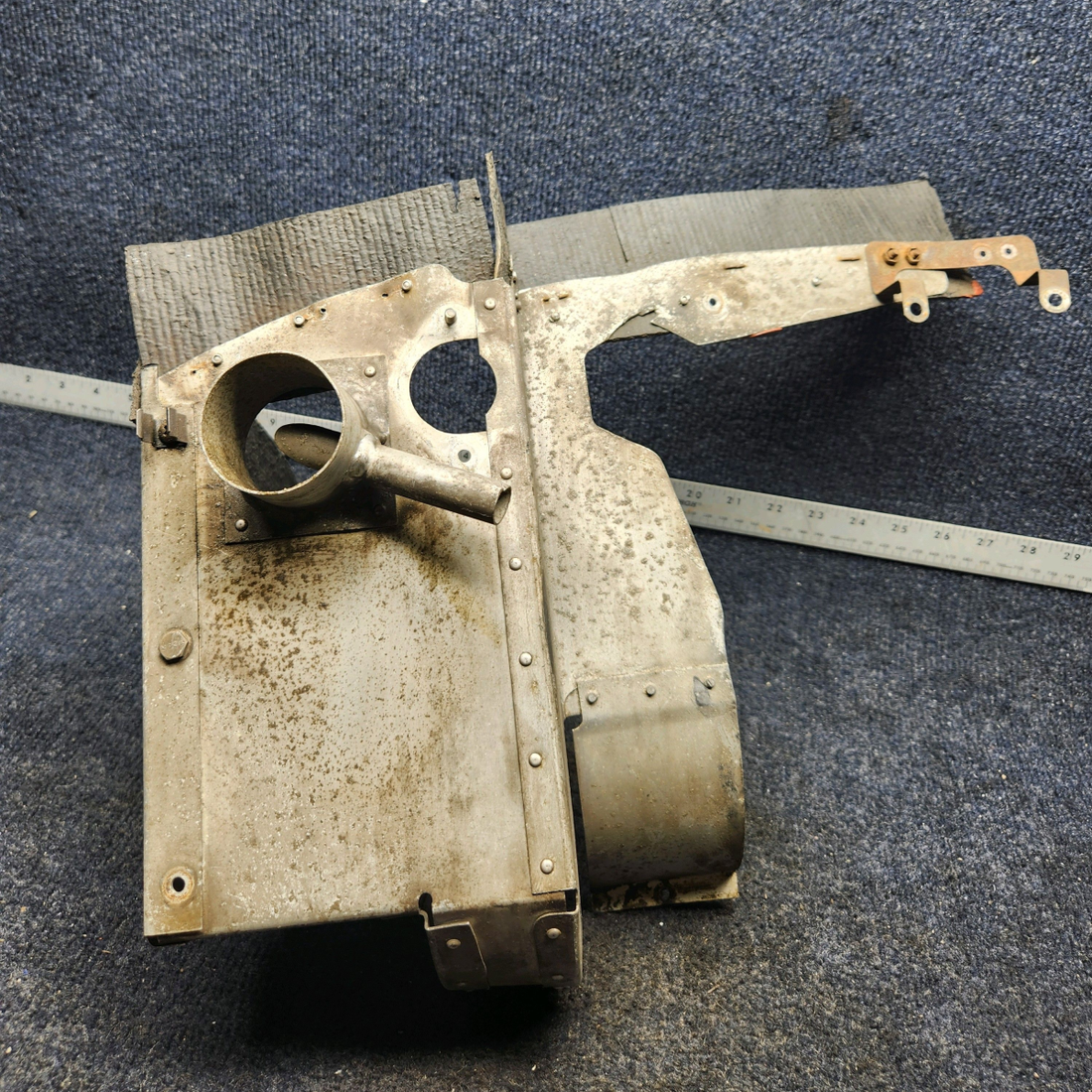 Used aircraft parts for sale, 63617-015 PIPER PA28-140 ENGINE BAFFLE LH REAR