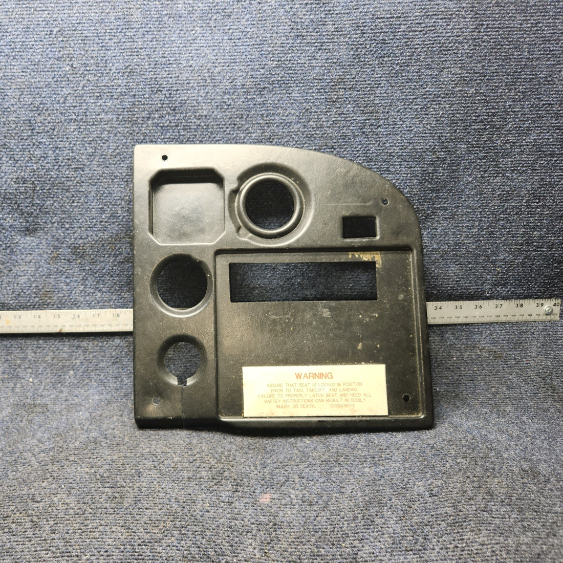 Used aircraft parts for sale, 0513555-6-279 Cessna 172RG Instrument Panel Cover R/H