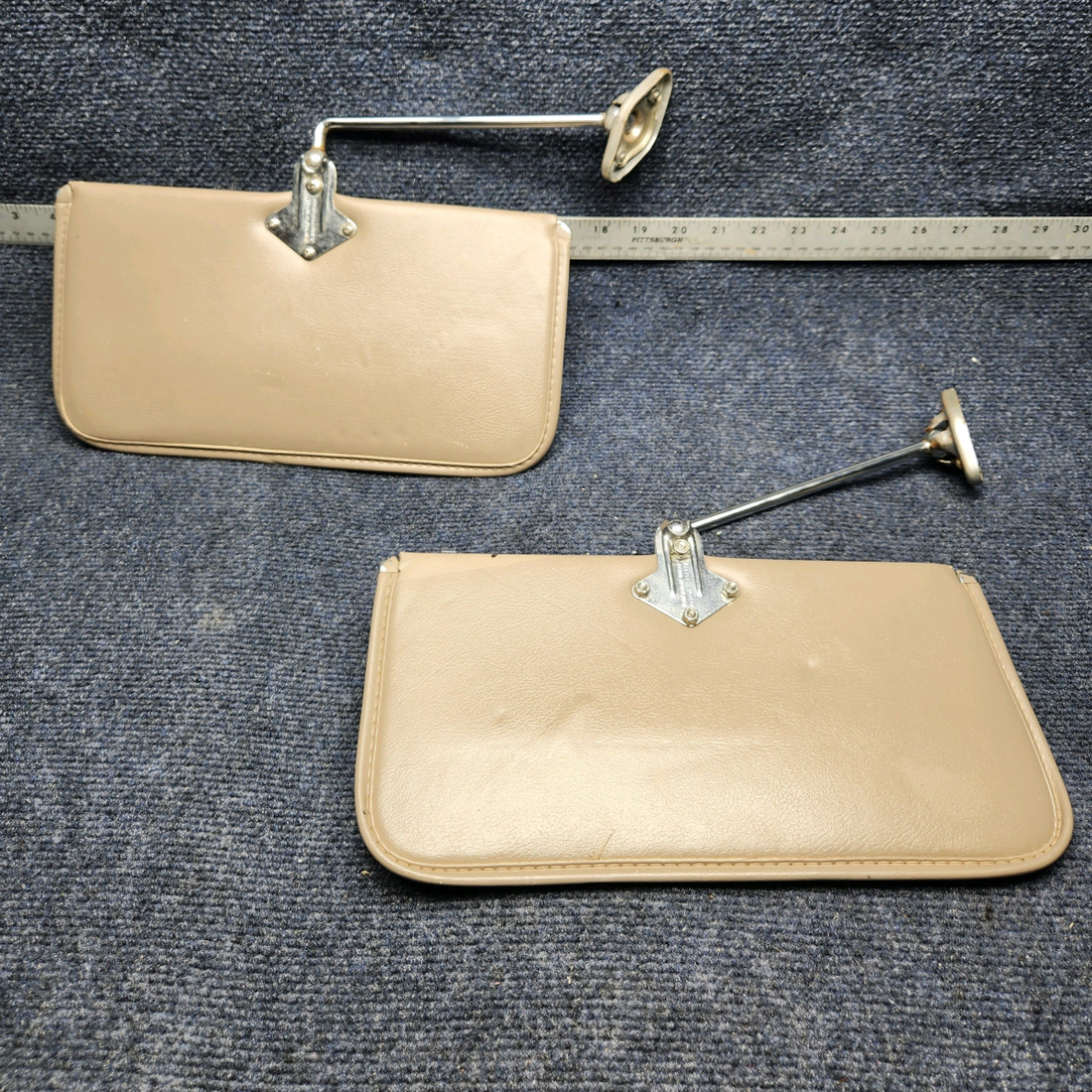 Used aircraft parts for sale, 169-380014 Beechcraft C23 SUNDOWNER SUN VISOR SET LH AND RH WITH MOUNTS