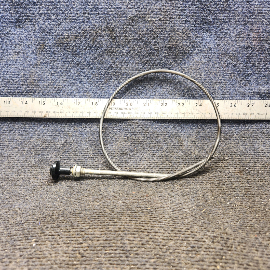 Used aircraft parts for sale, S1239-47 cessna 172N Cabin Heat Control Cable – 28 in