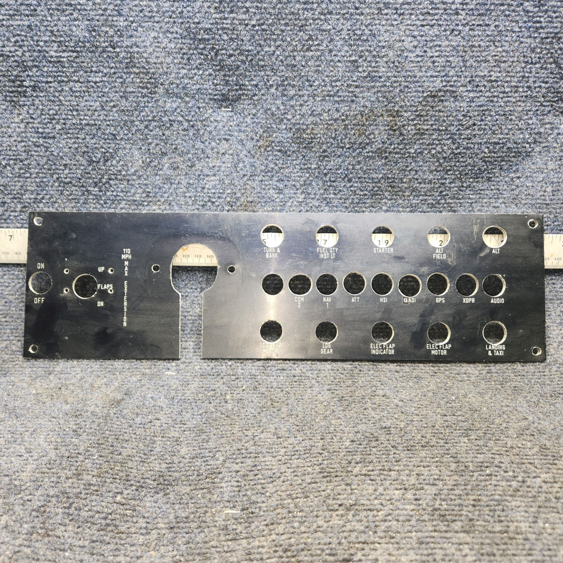 Used aircraft parts for sale, Instrument Panel Beechcraft A24R Beechcraft A24R or B24R Custon instrument Panel