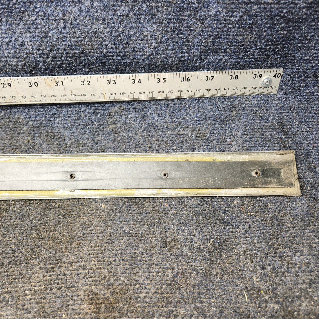 Used aircraft parts for sale, 79557-00 piper PA-28-181 Center Windshield Trim Strip