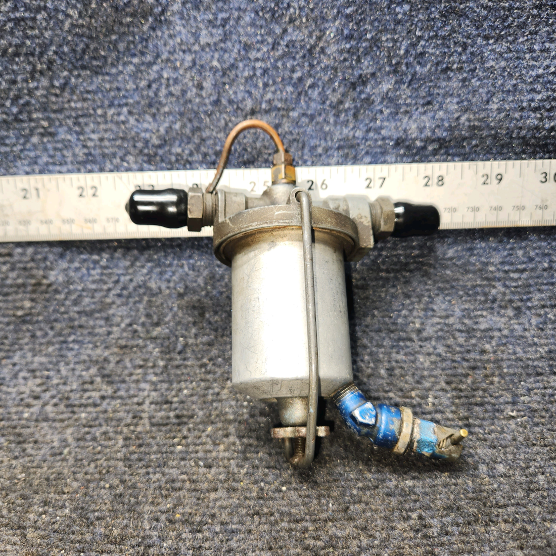 Used aircraft parts for sale, 35715-003 Piper PA28-161 Fuel Gascolator with Drain Valve