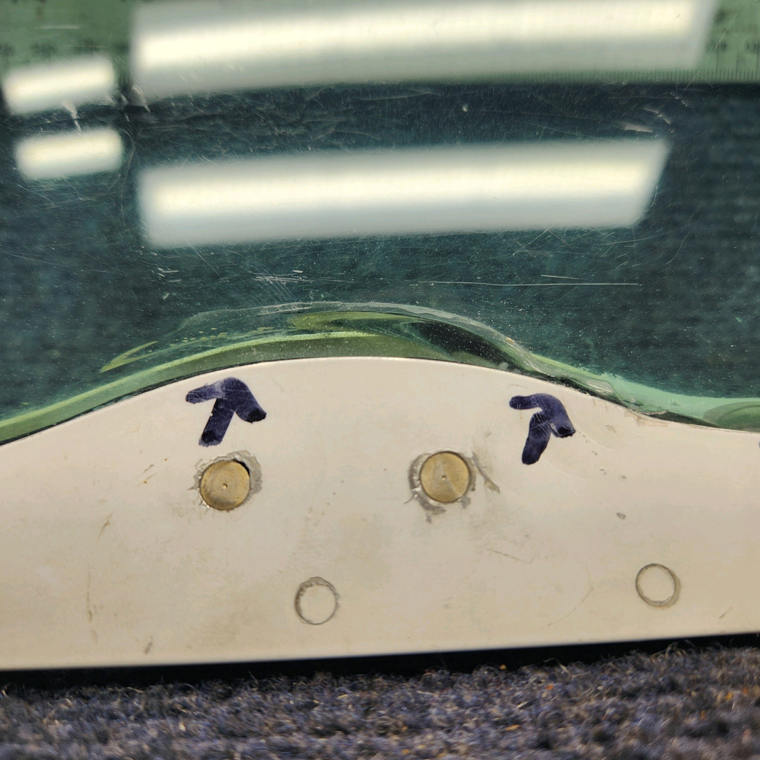 Used aircraft parts for sale, 96-420011-7 Beechcraft 95-B55 Baron STORM WINDOW HAVE A CRACK IN PLASTIC SEE PHOTOS