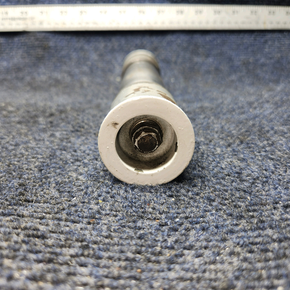 Used aircraft parts for sale, 86062-086 / 20825-000 PIPER PA-24-250 Landing Gear Wheel Axle Tube Assembly w Spacers & Ferrules