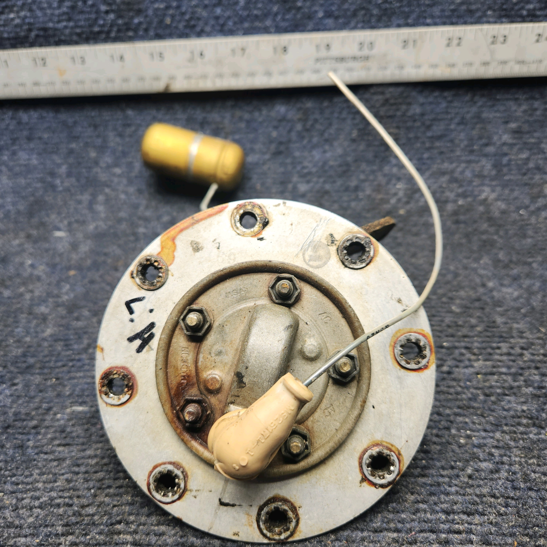 Used aircraft parts for sale, 169-380066-1 Beechcraft A24R Fuel Level Transmitter LH