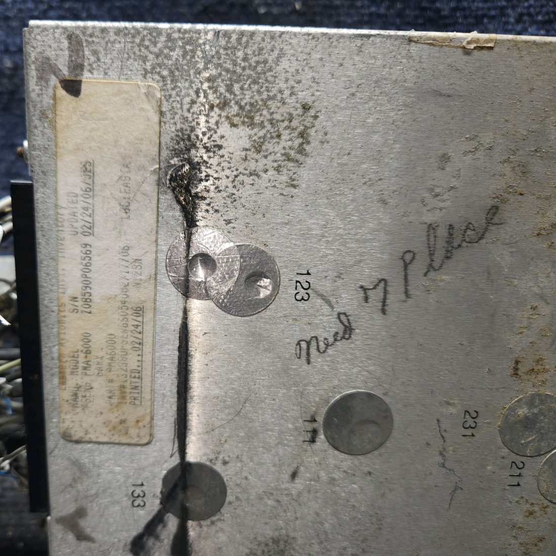Used aircraft parts for sale, PMA6000M-C PS Engineering cessna 172N Audio Panel