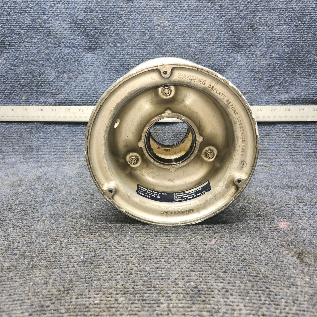 Used aircraft parts for sale, 169-300001-19 Goodyear 6.00-6 Beechcraft A23A Musketeer Custom III WHEEL