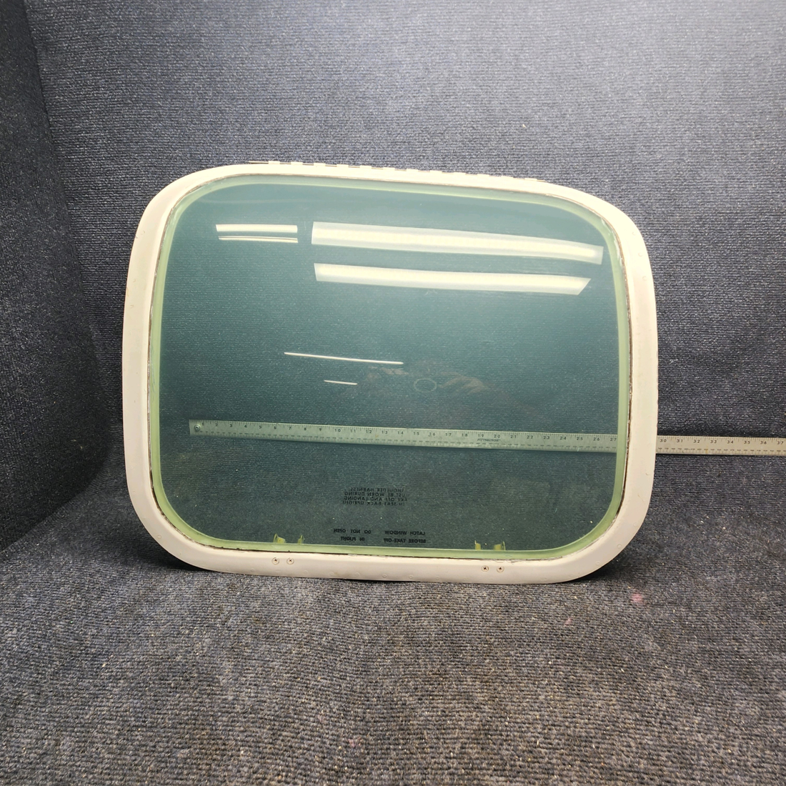 Used aircraft parts for sale, 002-430053-1 Beechcraft F33A CENTER WINDOW ASSEMBLY LH (TINTED)