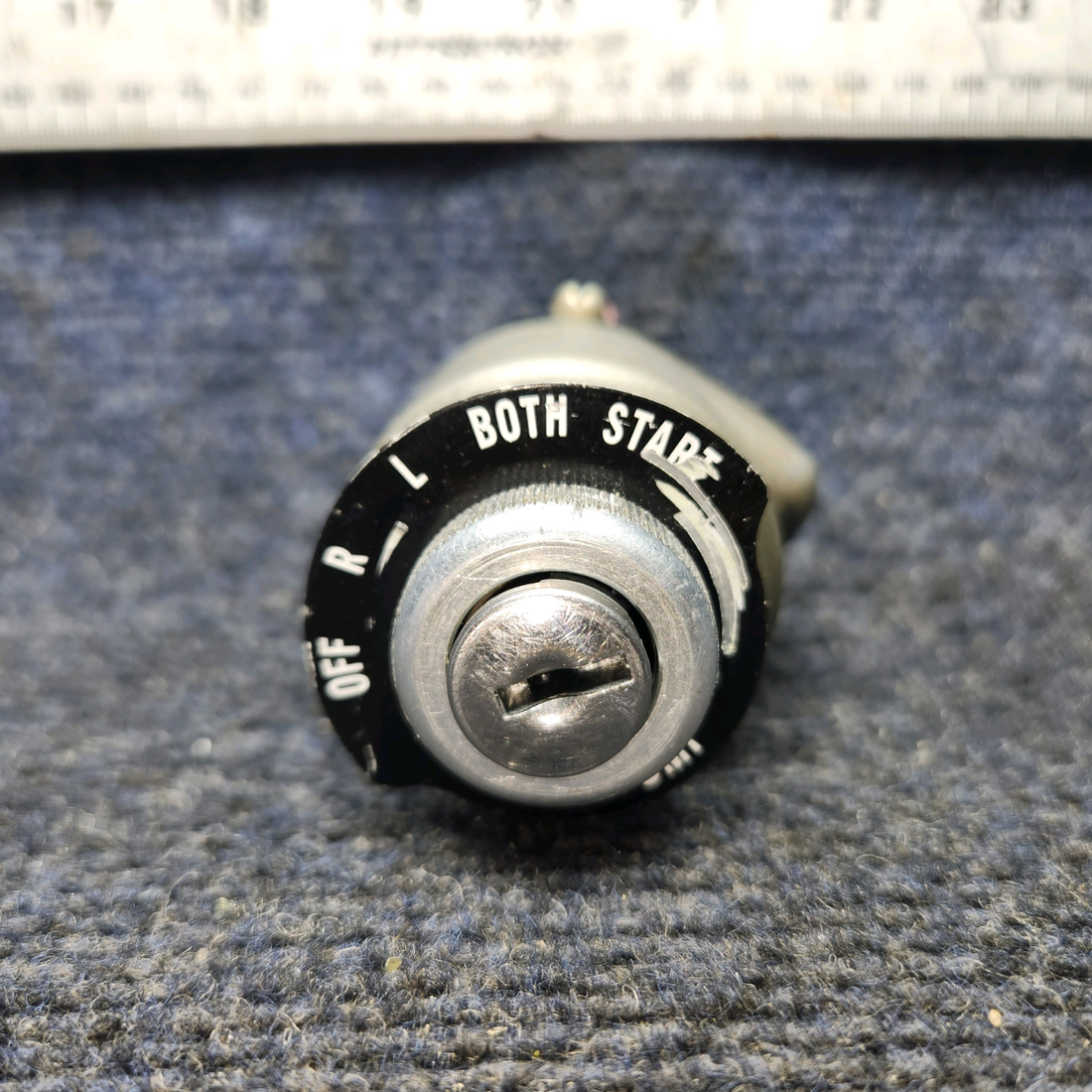 Used aircraft parts for sale, 10-357200-1 Bendix PIPER PA-24-250 Ignition Switch Assembly with Keys & Lock Set