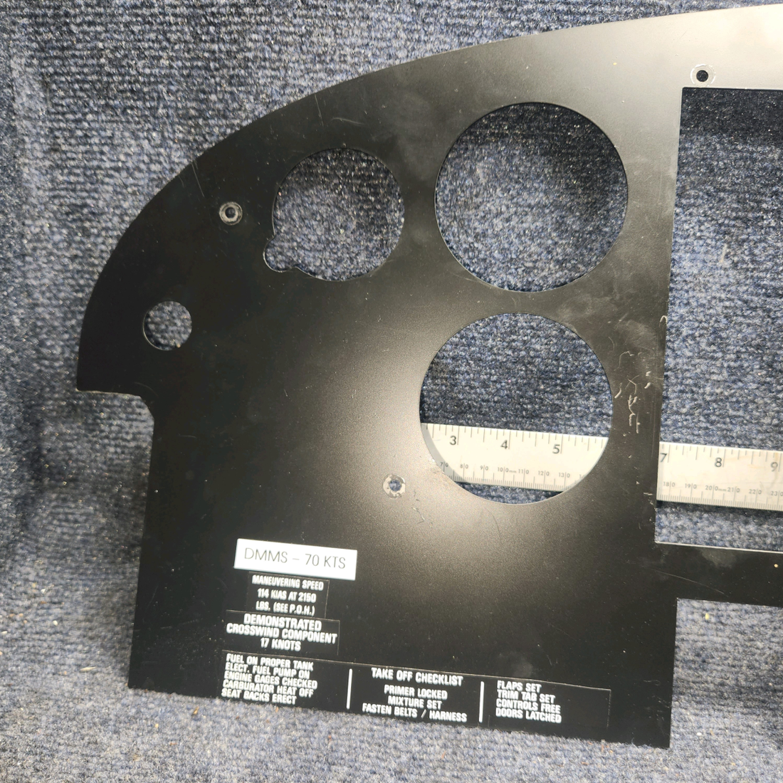 Used aircraft parts for sale, Custom  Instrument Panel Piper PA28-140 Custom-Built Instrument Panel for Garmin G5s