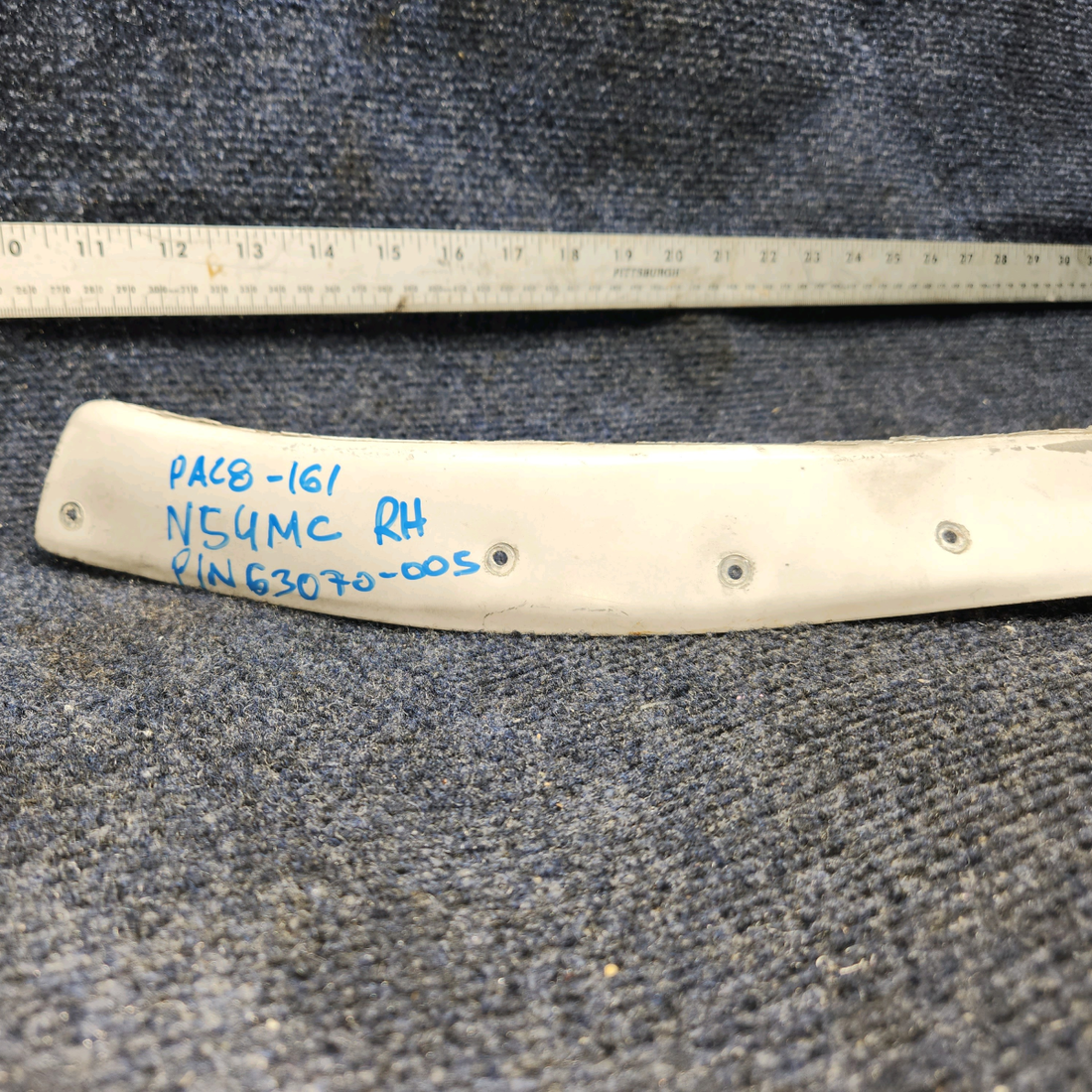 Used aircraft parts for sale, 63070-005 PIPER PA28-161 Trim Windshield Collar - RH