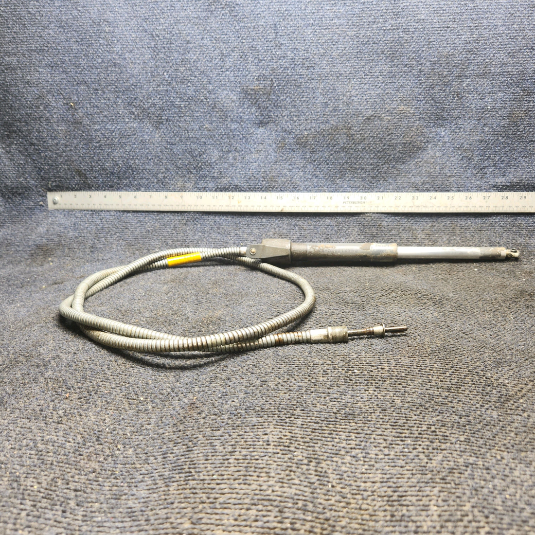 Used aircraft parts for sale, 45-521212-604 Beechcraft 35-33 Flap Actuator with Flex Shaft