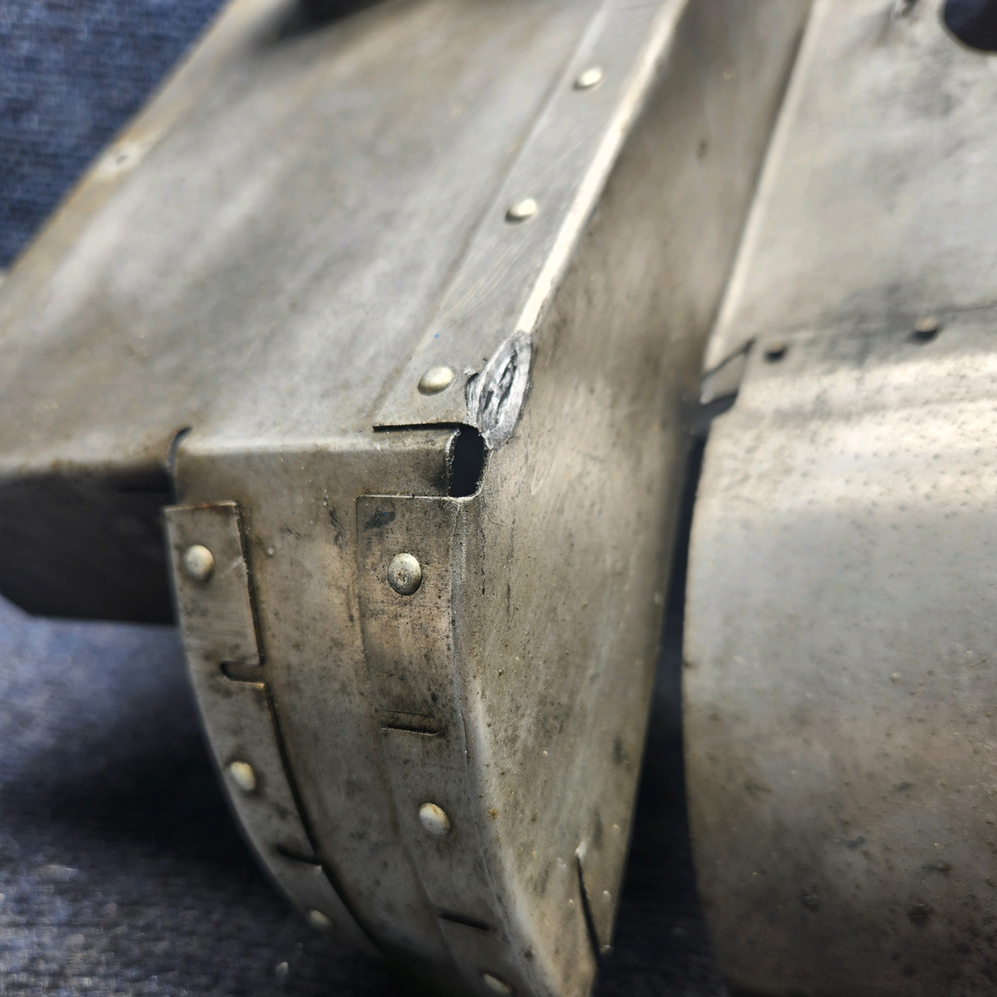 Used aircraft parts for sale, 66722-00 Lycoming O-320 Piper PA28-140 Rear Left Baffle