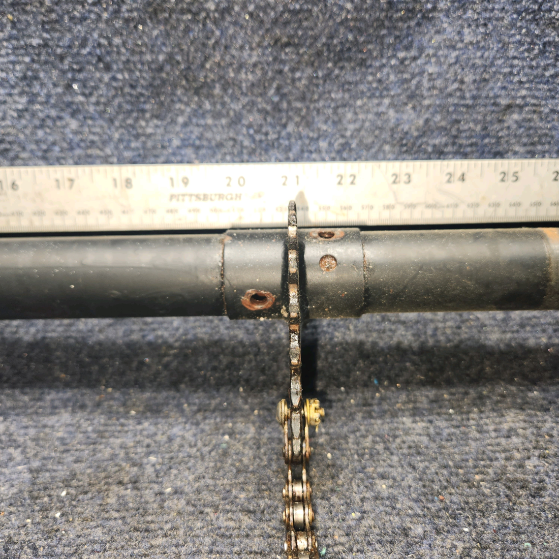 Used aircraft parts for sale, 62705-000 PIPER PA28-140 Flap Torque Tube Assy