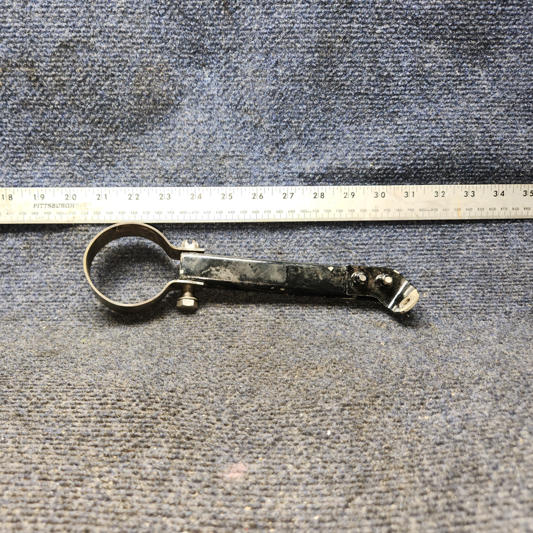 Used aircraft parts for sale, 96-950002-73 BEECHCRAFT 95-55B Exhaust Channel with Clamp/Bracket