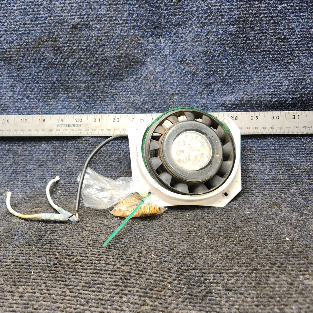 Used aircraft parts for sale, 0423542-6 Cessna 172 Bracket Assy Landing Light With LED light
