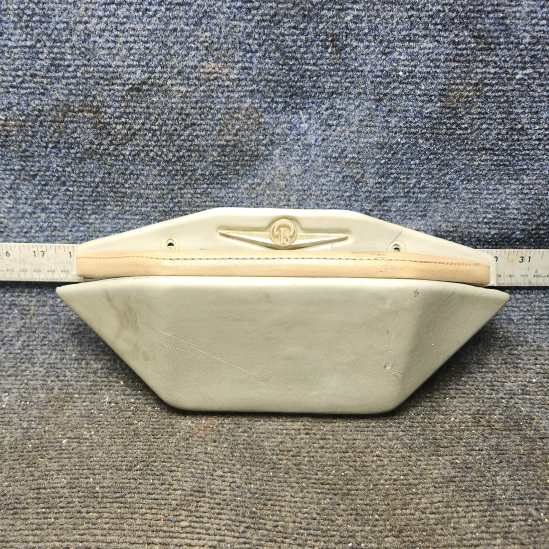 Used aircraft parts for sale, 33-534012-1, 33-534012-5, 35-534012-5 Beechcraft 35-33 Armrest Assembly – Gray/Beige