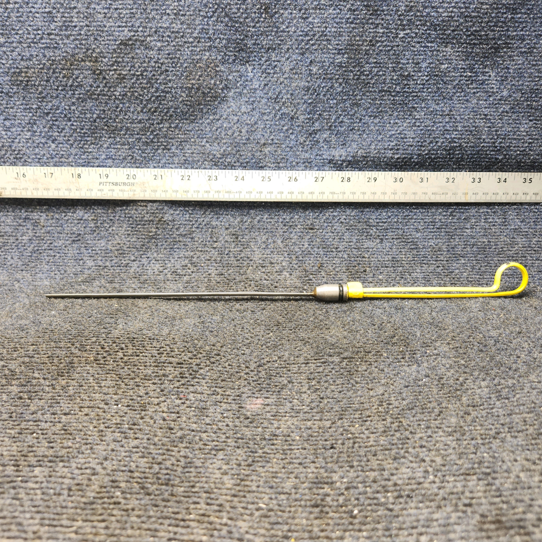 Used aircraft parts for sale, 539779 Continental O-300 Cessna 172 Engine Oil Dipstick 8 QTS.