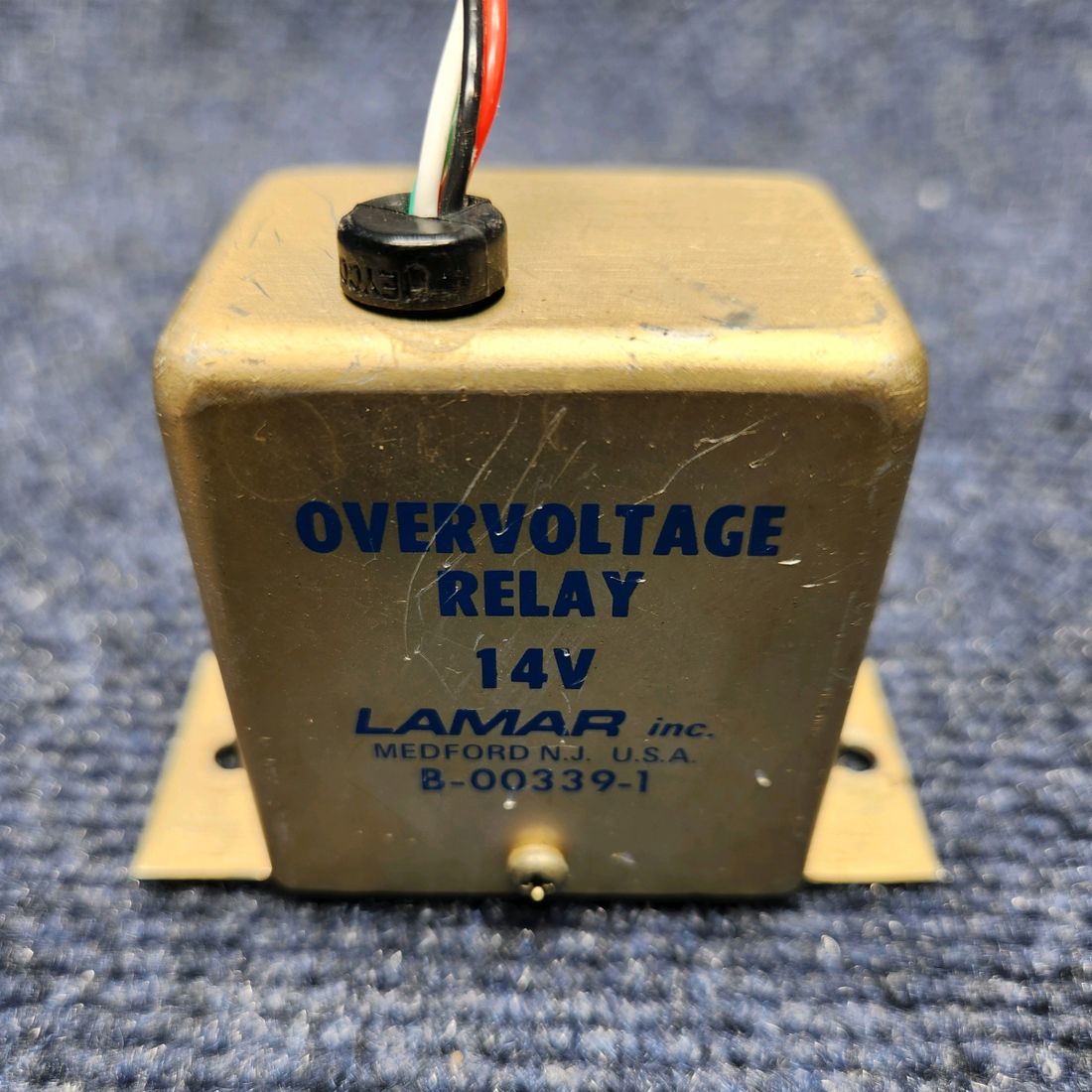 Used aircraft parts for sale, B-00339-1 Lamar Beechcraft C23 SUNDOWNER B-00339-1 LAMAR OVERVOLTAGE RELAY (VOLTS: 14)