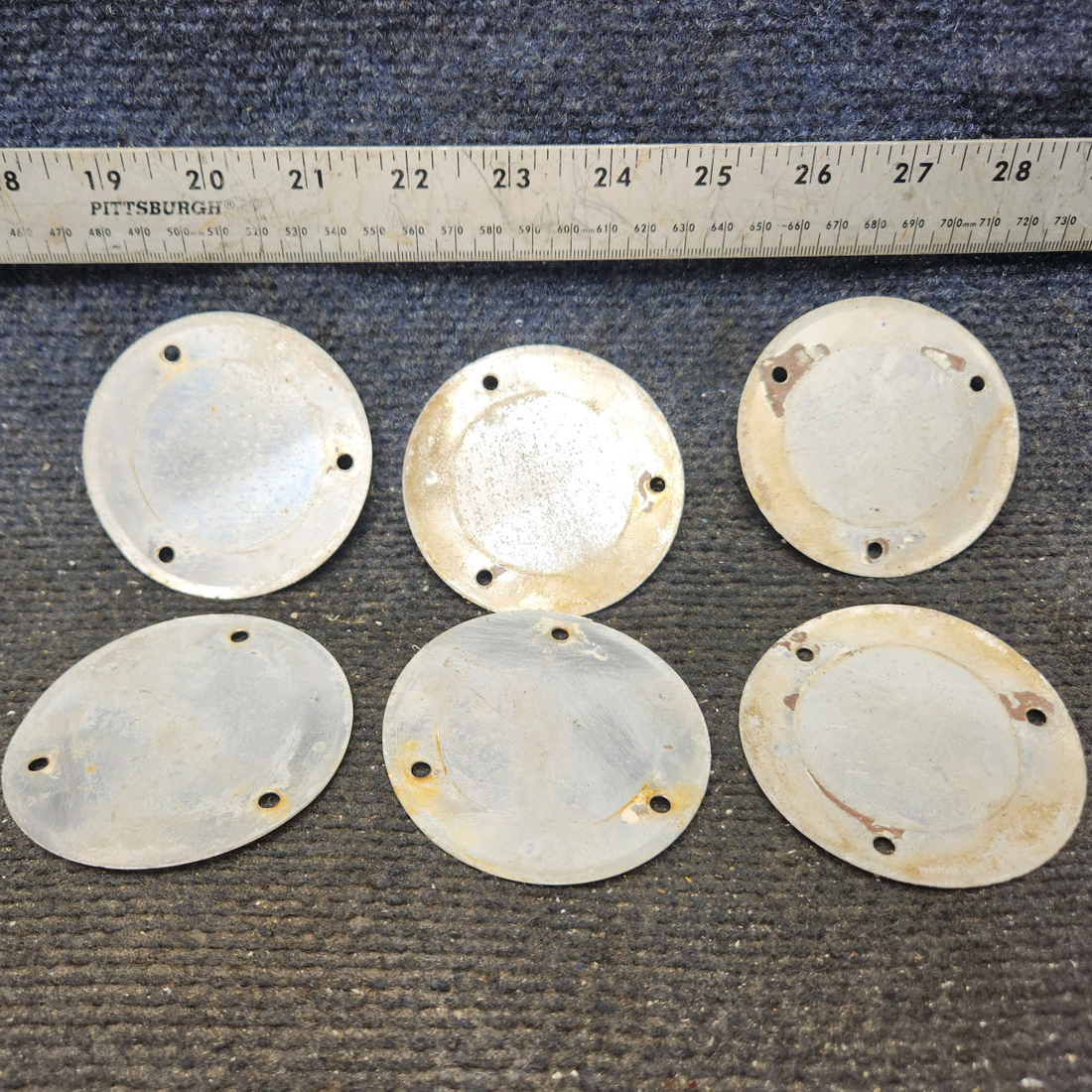 Used aircraft parts for sale, S225-3 cessna 150G Flap Inspection Cover Plates – Set of 6