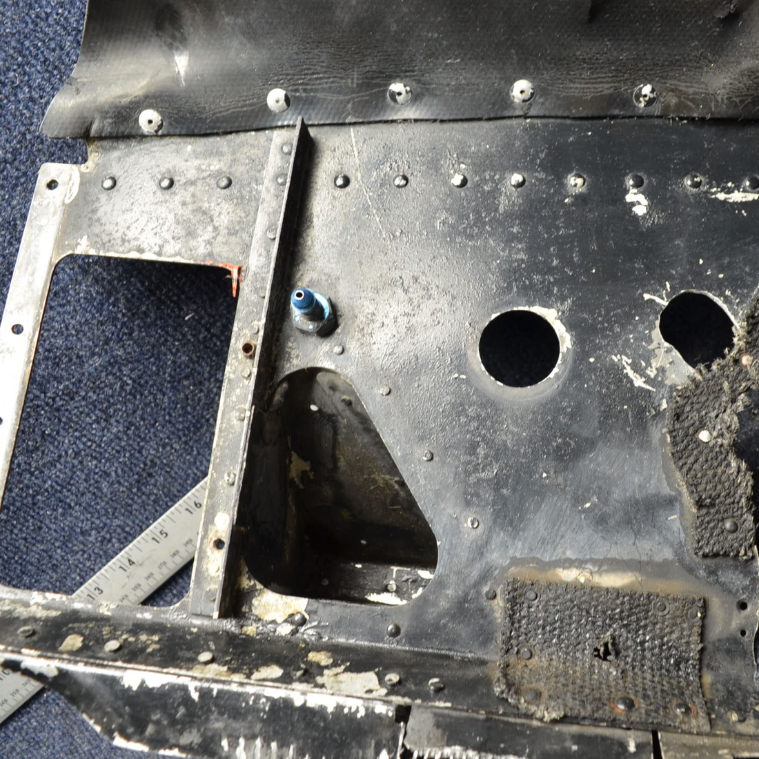 Used aircraft parts for sale, 2455038-2 Cessna 172RG ENGINE BAFFLE ASSY RH REAR