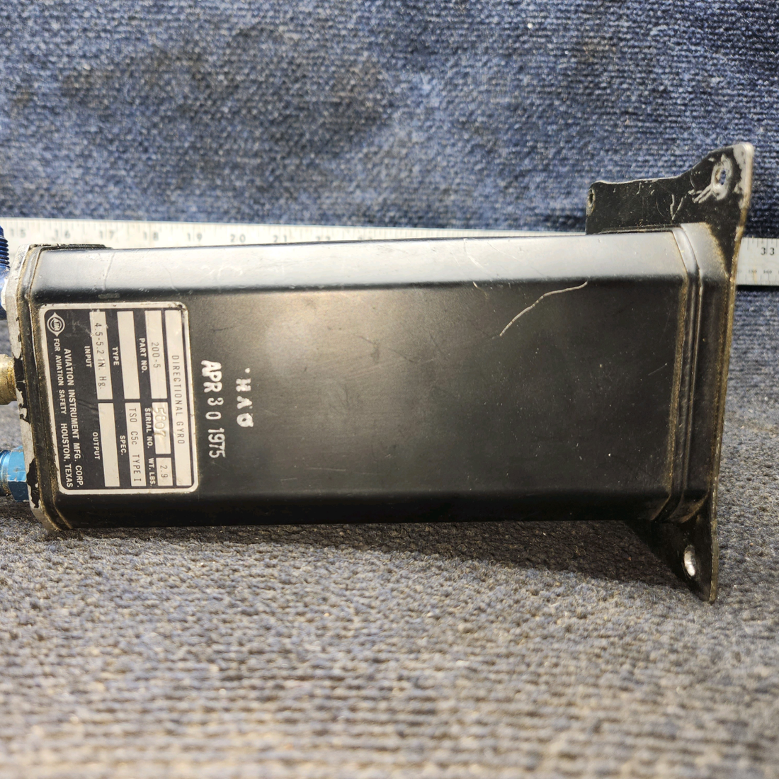 Used aircraft parts for sale, 200-5 Aviation Instrument Beechcraft 35-33 Directional Gyro Indicator
