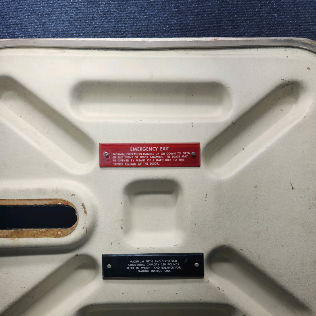 Used aircraft parts for sale, 169-430012-607 Beechcraft A24R Baggage Door Structure (Minus Latch) W/ Hinge