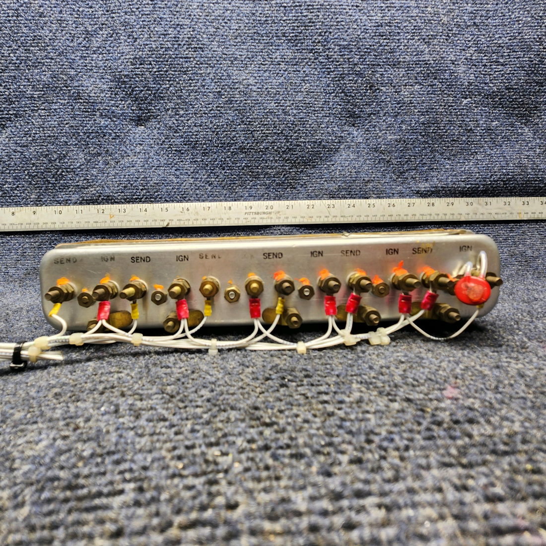Used aircraft parts for sale, 6247-00052 Rochester MOONEY M20J GAUGE INSTRUMENT CLUSTER MOONEY M20 14V