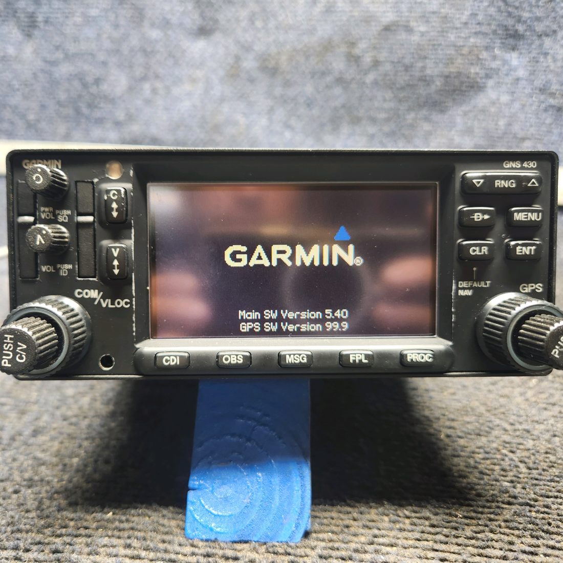 Used aircraft parts for sale, 011-01060-40 Garmin GNS 430W Cessna 172E WAAS GPS/COM/NAV With Tray and Connectors