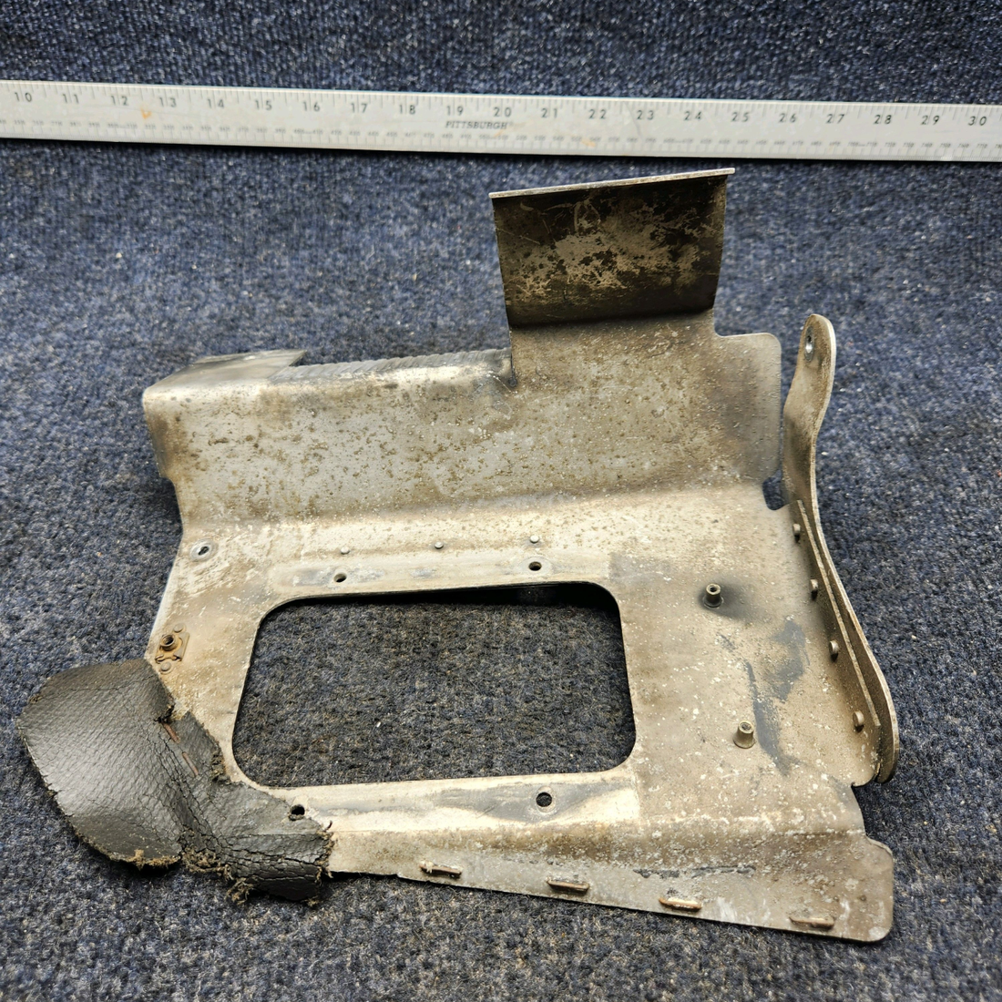 Used aircraft parts for sale, 63617-015 PIPER PA28-140 ENGINE BAFFLE ASSY LH FRONT