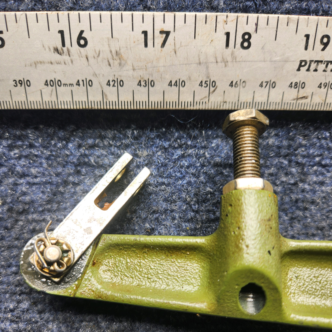 Used aircraft parts for sale, 35-521158-8 Beechcraft F33A AILERON CONTROL BELLCRANK ASSY RH