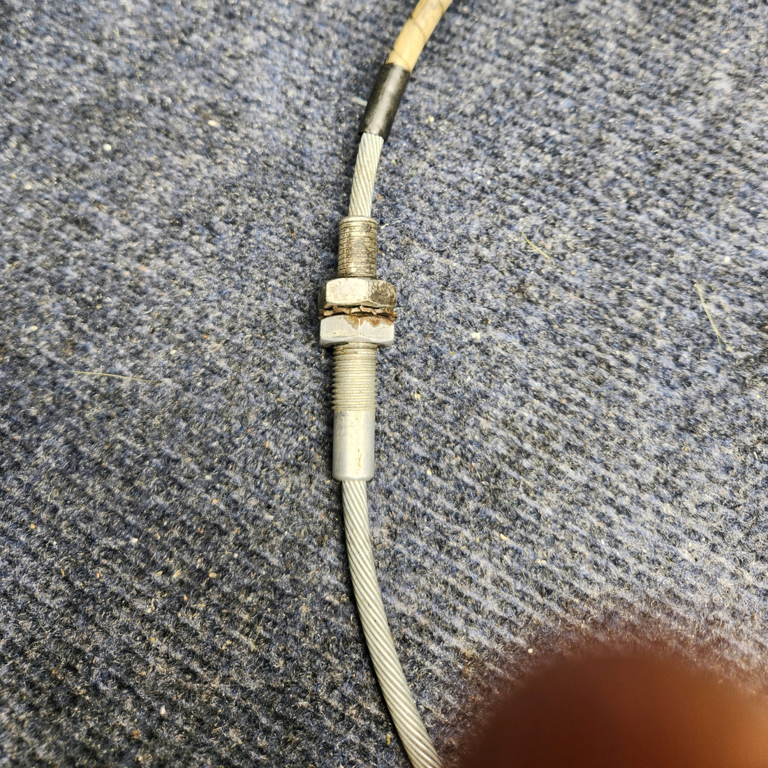Used aircraft parts for sale, 660226-001 Mooney M20J THROTTLE CONTROL CABLE ASSY (LENGTH: 48.75”)