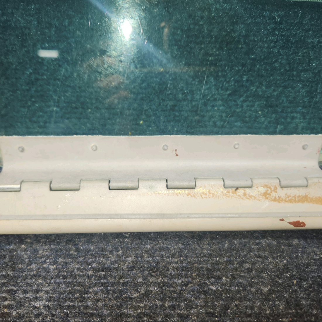 Used aircraft parts for sale, 169-420038-71 Beechcraft A24R Storm Window Assembly LH (Tinted)