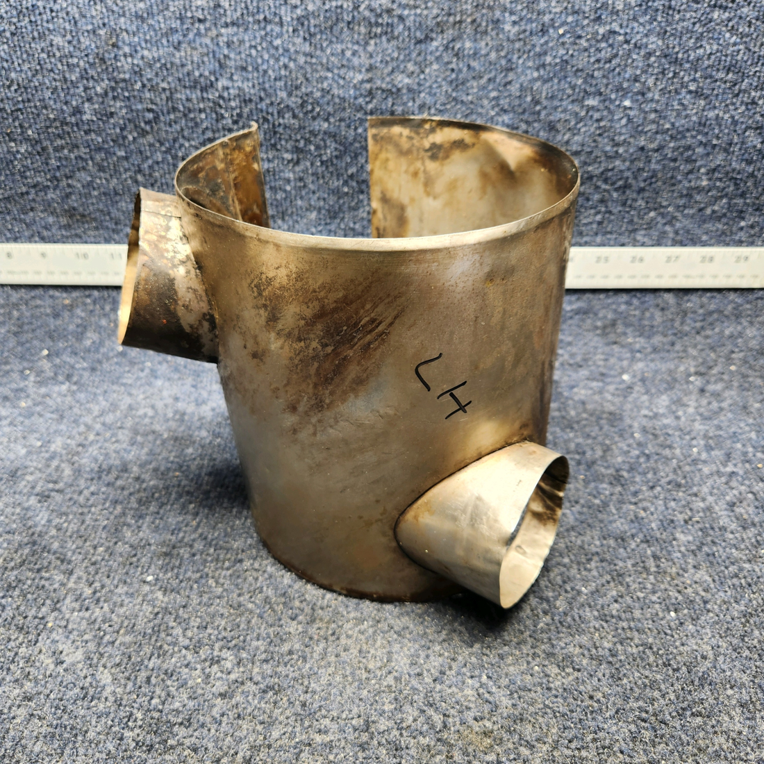 Used aircraft parts for sale, 35-950129-1 BEECHCRAFT F35 SHROUND ASSY EXHAUST