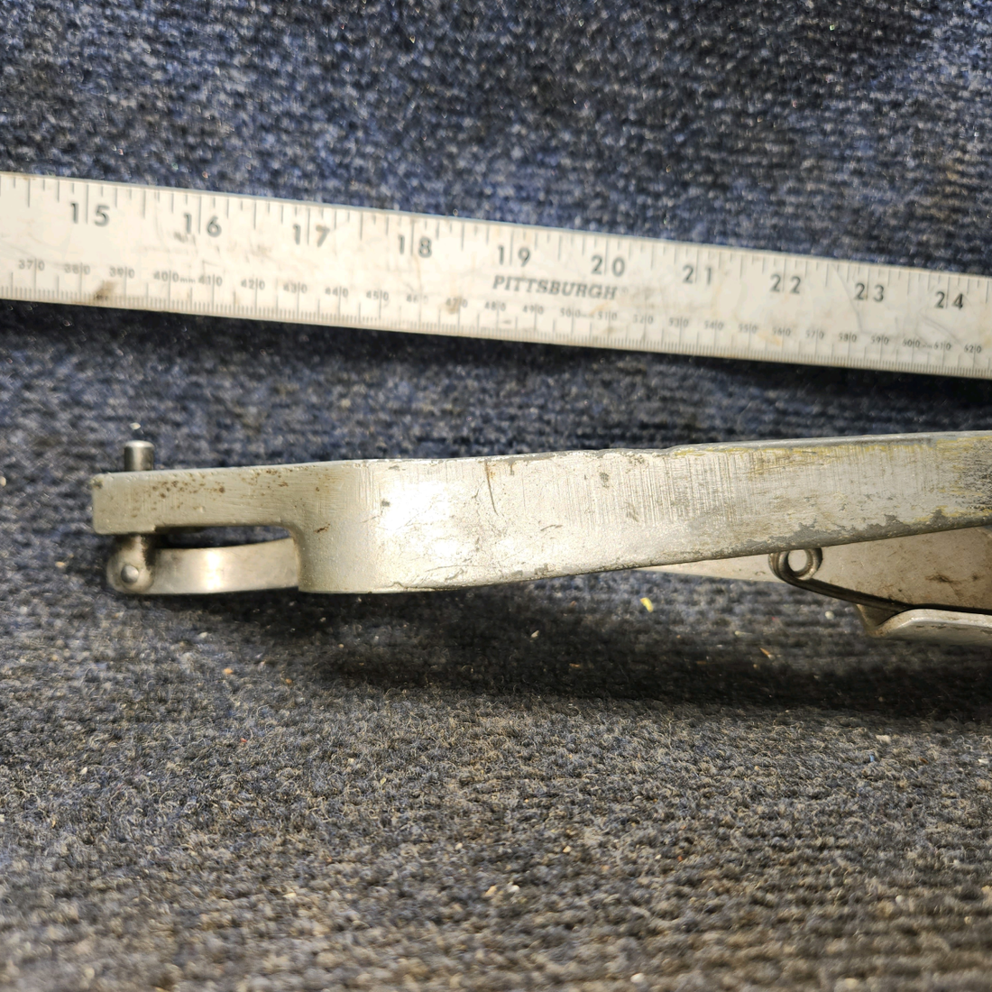 Used aircraft parts for sale, 35-524011, 35-524060-2 BEECHCRAFT F35 Rudder Pedal and Arm