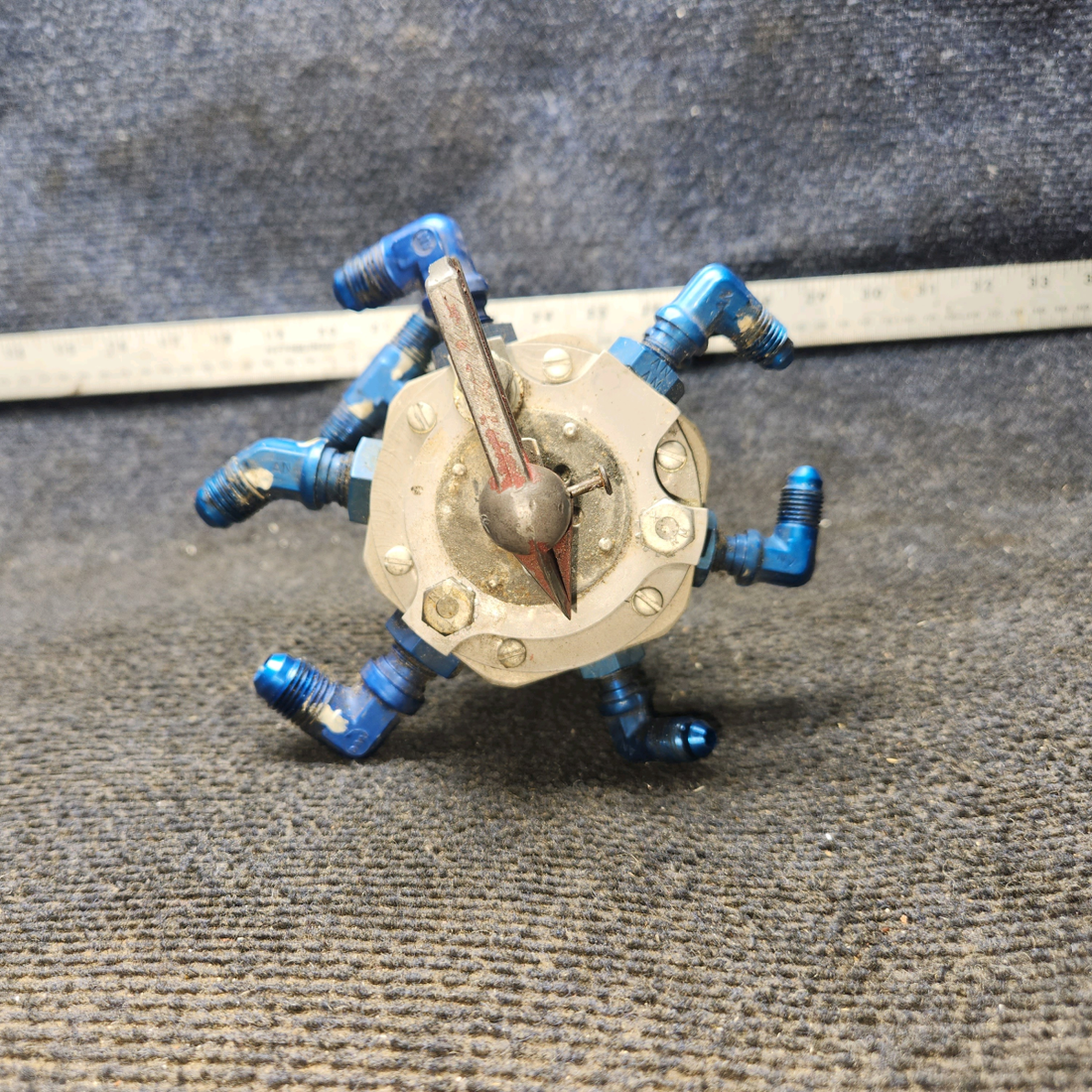 Used aircraft parts for sale, 35-921155-603 Beechcraft 35-33 Fuel Selector Valve Assy
