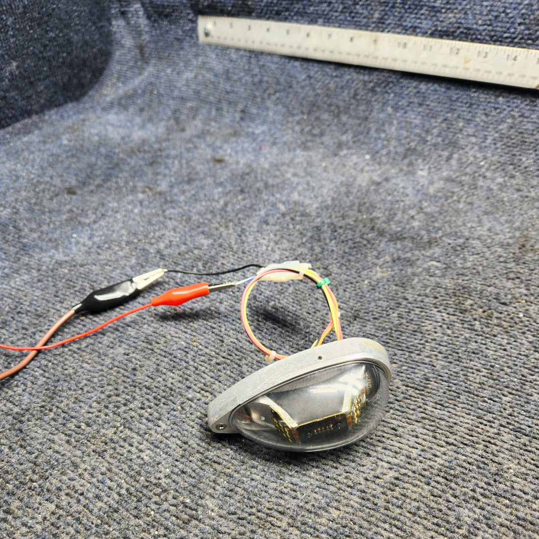Used aircraft parts for sale, 01-0790725-02 WHELEN OR6501R PIPER PA-24-250 Rev. D Whelen OR6501R Wing Tip Position Light LH  (V: 14) "RED"