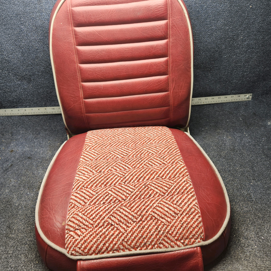 Used aircraft parts for sale, 65501-002, 65515-002 Piper PA28-140 Rear seat top and Bottom