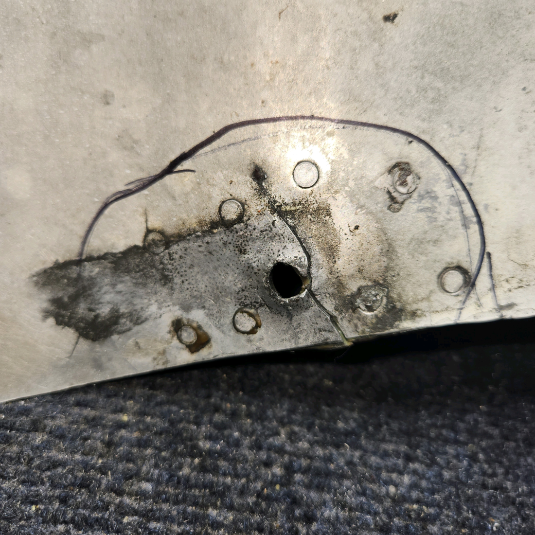 Used aircraft parts for sale, 35415-014 PIPER PA28-161 Warrior III COWLING NOSE LOWER- LH