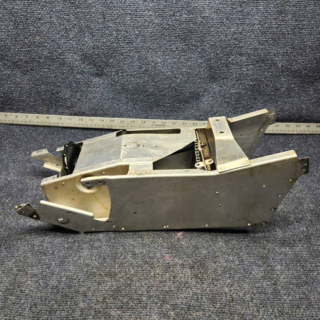 Used aircraft parts for sale, 2460026-1 CESSNA C172RG RUDDER TRIM ASSEMBLY SEE PHOTO FOR PARTS INCLUDE