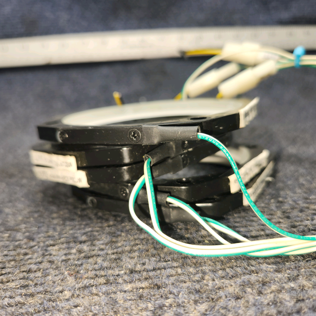 Used aircraft parts for sale, PQ876SW PIPER PA-24-250 Nulite Instrument Panel Lighting Kit 3" (Standard & Cutout) Set Of Five