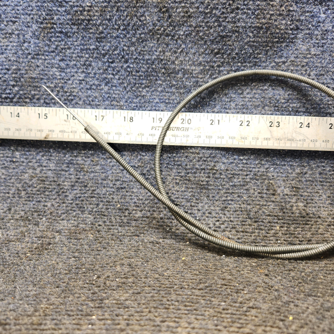 Used aircraft parts for sale, S1239-11 cessna 150G Cabin Heat Control Cable – 34.75 in