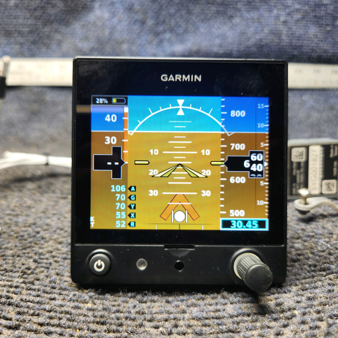 Used aircraft parts for sale, 011-03809-00 Garmin G5 Cessna 172E Primary Attitude Display W/ Connector With GAD 13 & Probe
