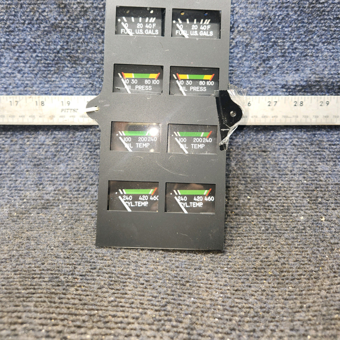 Used aircraft parts for sale, 39569-003 Rochester Gauges Piper PA34-220T Intrument Gauge Cluster (12V)