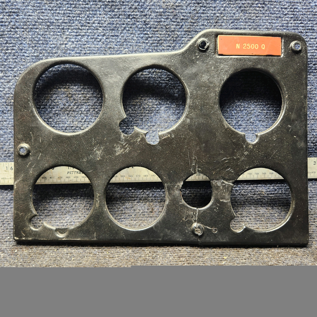 Used aircraft parts for sale, 0413434-1 cessna 150G Instrument Panel Cover – Left Shock Mount