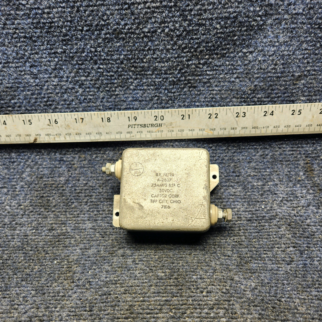 Used aircraft parts for sale, 880014-501 MOONEY M20J CAPTOR RF FILTER (VOLTS: 50, AMPS: 80)